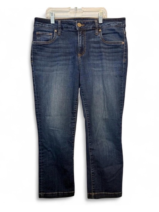 Kut from the Kloth Denim - KUT from the Kloth Size 8 Cropped Straight Leg Denim Jeans Classic Medium Wash